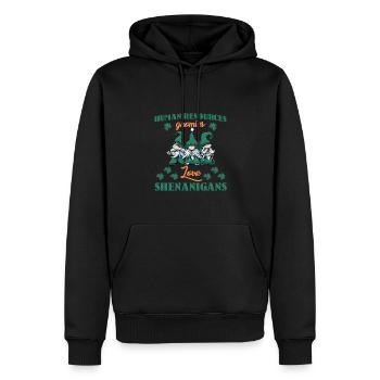 Personalwesen St. Patrick's Day Kostüm - Männer Premium Bio Hoodie - Schwarz - Vorne - Nico (187cm)