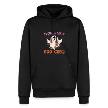 Lustige Sozialarbeiter Boo Crew Halloween - Männer Premium Bio Hoodie - Schwarz - Vorne - Nico (187cm)