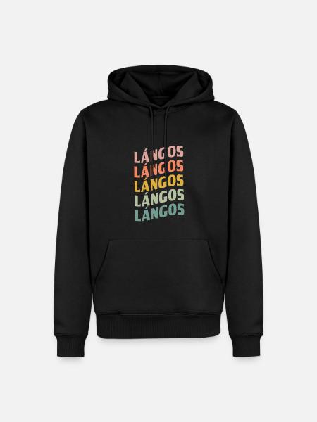 Langos - Men’s Premium Organic Hoodie - black