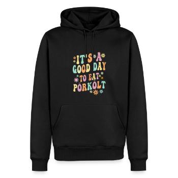 ungarischeEs Ist Ein Guter Tag, Um Pörkölt Zu Esse - Männer Premium Bio Hoodie - Schwarz - Vorne - Nico (187cm)