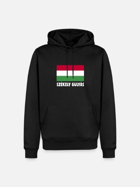 authentischSzekely Gulyas Ungarisches Essen - Männer Premium Bio Hoodie - Schwarz