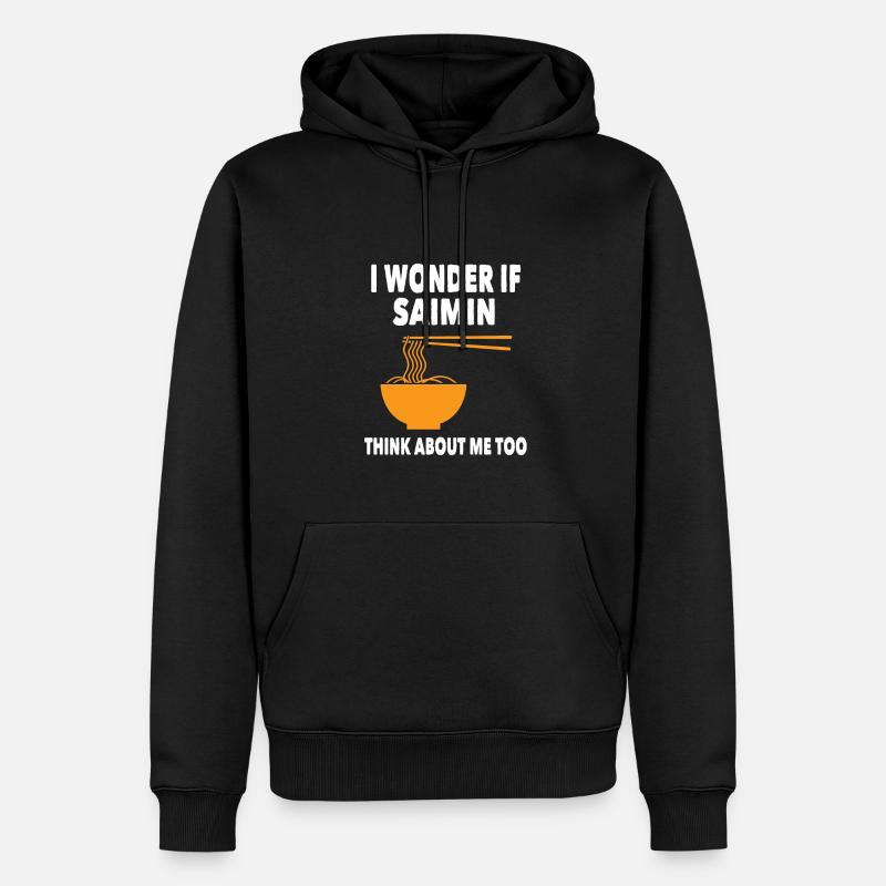 Soupe de nouilles Saimin - Sweat à capuche Premium bio Homme - noir