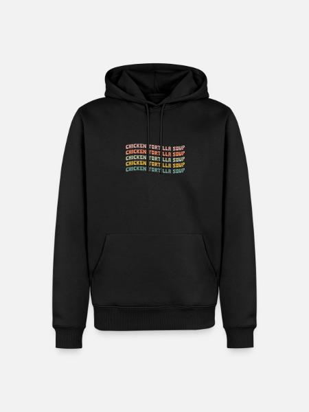 Chicken Tortilla Suppe - Männer Premium Bio Hoodie - Schwarz