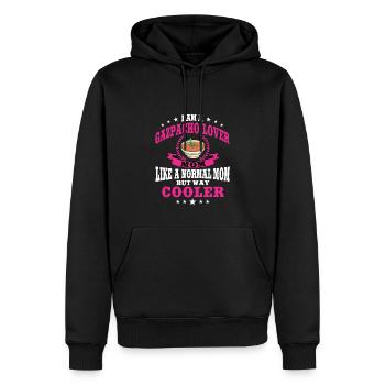 Gazpacho Mama - Männer Premium Bio Hoodie - Schwarz - Vorne - Nico (187cm)