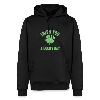 Irish You A Lucky Day - Männer Premium Bio Hoodie - Schwarz - Vorne - Nico (187cm)