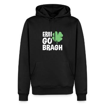 Erin Go Bragh – Fête de la Saint-Patrick - Sweat à capuche Premium bio Homme - noir - Devant - Nico (187cm)