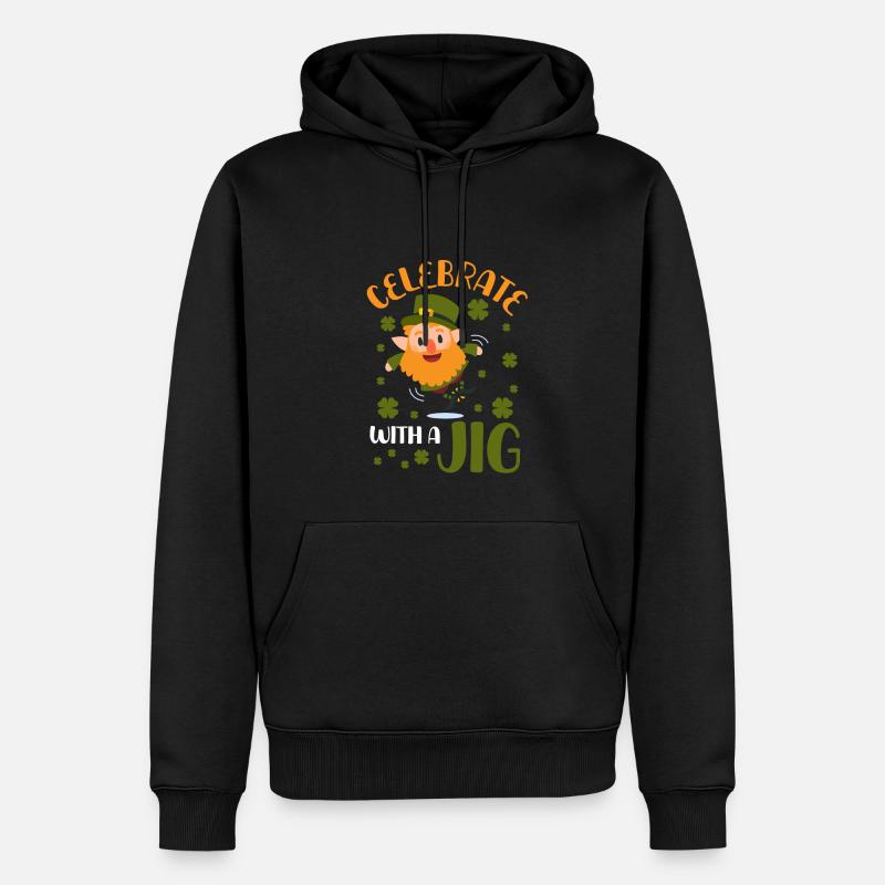 Feiern Sie Mit Einem Tanz - Männer Premium Bio Hoodie - Schwarz
