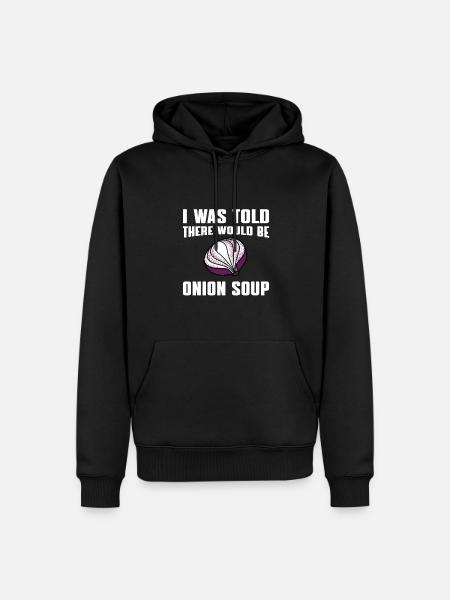 Onion soup - Men’s Premium Organic Hoodie - black