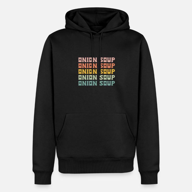 Soupe à l’oignon - Sweat à capuche Premium bio Homme - noir