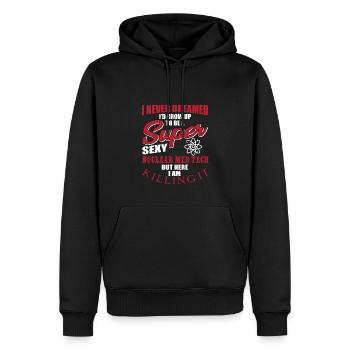 Nuklearmedizinischer Technologe Geschenk - Männer Premium Bio Hoodie - Schwarz - Vorne - Nico (187cm)