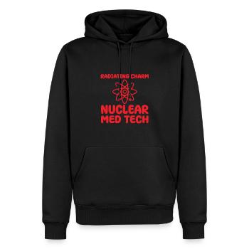 Nuklearmedizinischer Technologe Humor - Männer Premium Bio Hoodie - Schwarz - Vorne - Nico (187cm)