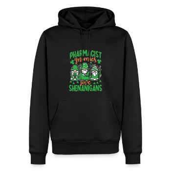 Costume de la Saint-Patrick d’apothicaire - Sweat à capuche Premium bio Homme - noir - Devant - Nico (187cm)