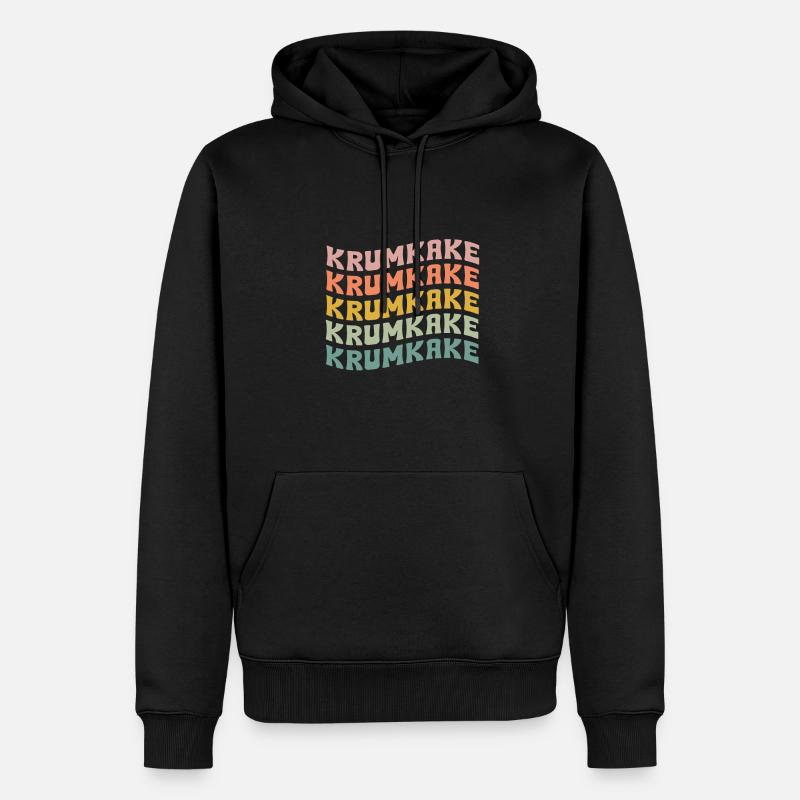 Krumkake - Sweat à capuche Premium bio Homme - noir