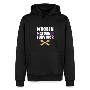 Filipino Wooden Spoon Survivor - Männer Premium Bio Hoodie - Schwarz - Vorne - Nico (187cm)