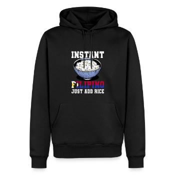 Philippinischer Reisliebhaber - Männer Premium Bio Hoodie - Schwarz - Vorne - Nico (187cm)
