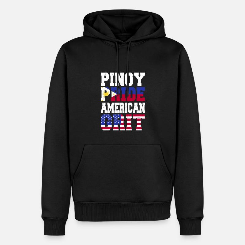 Pinoy Pride Courage Américain - Sweat à capuche Premium bio Homme - noir