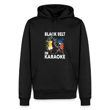 Philippinisches Karaoke Design - Männer Premium Bio Hoodie - Schwarz - Vorne - Nico (187cm)