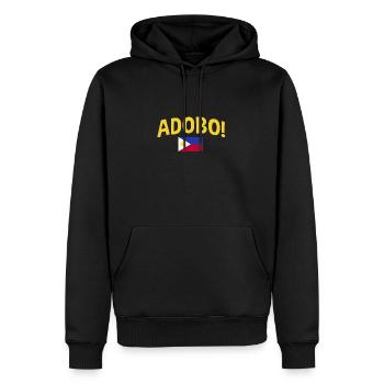 Philippinische Adobo Fahne Design - Männer Premium Bio Hoodie - Schwarz - Vorne - Nico (187cm)