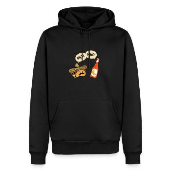 Tacos Und Bananen Ketchup Mexipino - Männer Premium Bio Hoodie - Schwarz - Vorne - Nico (187cm)