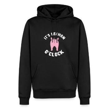 Lechon Time Drôle Cadeau Philippin - Sweat à capuche Premium bio Homme - noir - Devant - Nico (187cm)