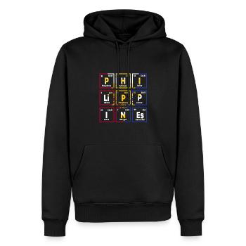 Conception du tableau périodique des Philippines - Sweat à capuche Premium bio Homme - noir - Devant - Nico (187cm)