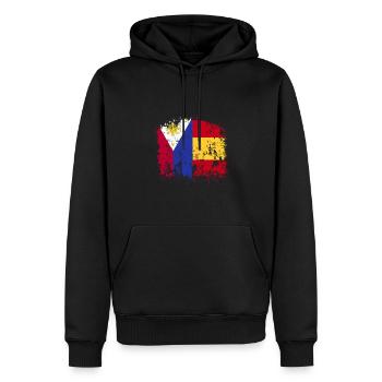 Philippinen Spanien Fahne - Männer Premium Bio Hoodie - Schwarz - Vorne - Nico (187cm)