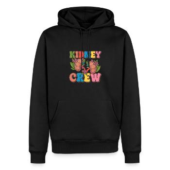 Dialyse-crew - Männer Premium Bio Hoodie - Schwarz - Vorne - Nico (187cm)