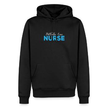 Infirmière en soins palliatifs - Sweat à capuche Premium bio Homme - noir - Devant - Nico (187cm)