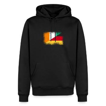 Elfenbeinküste Deutschland - Männer Premium Bio Hoodie - Schwarz - Vorne - Nico (187cm)