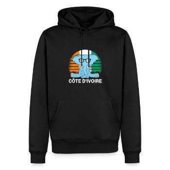 Elfenbeinküste Elefant - Männer Premium Bio Hoodie - Schwarz - Vorne - Nico (187cm)