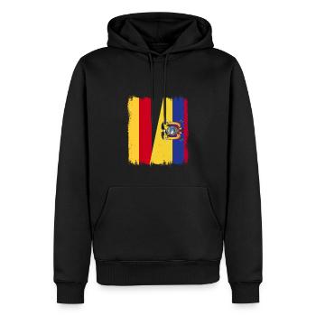 Équateur Quito Guayaquil Équatorien - Sweat à capuche Premium bio Homme - noir - Devant - Nico (187cm)