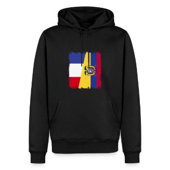 Équateur Quito Guayaquil Équatorien - Sweat à capuche Premium bio Homme - noir - Devant - Nico (187cm)
