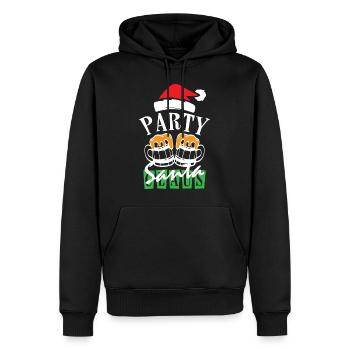 Beer Party Santa Claus Christmas Party - Männer Premium Bio Hoodie - Schwarz - Vorne - Nico (187cm)
