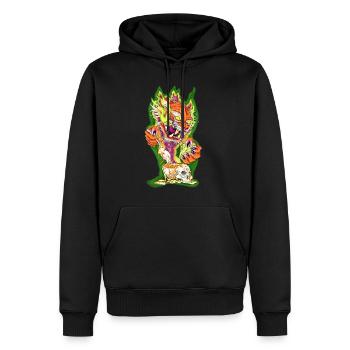 Cateat - Men’s Premium Organic Hoodie - black - Front - Nico (187cm)