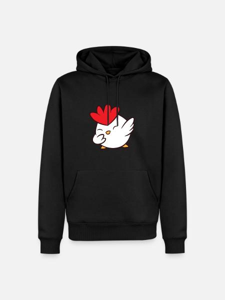 Chicken - Dab, dabbing, dabbing, dancing - Men’s Premium Organic Hoodie - black