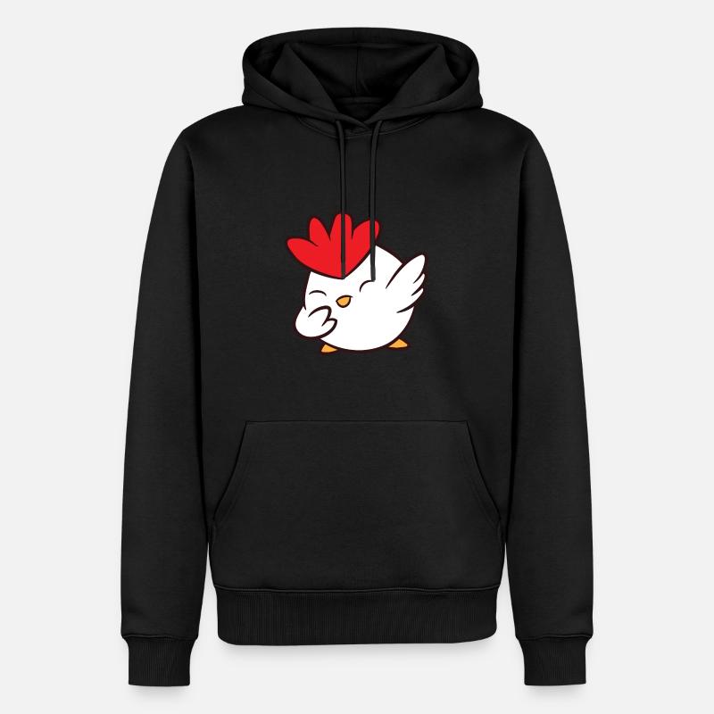 Poulet - Dab, dabbing, dabbing, danse - Sweat à capuche Premium bio Homme - noir