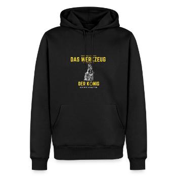 Cooles handwerker Motiv - Männer Premium Bio Hoodie - Schwarz - Vorne - Nico (187cm)