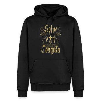 Solve et Coagula - Men’s Premium Organic Hoodie - black - Front - Nico (187cm)