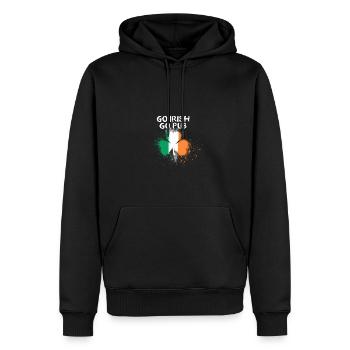 go irish go pub, irland, ireland, klee - Männer Premium Bio Hoodie - Schwarz - Vorne - Nico (187cm)