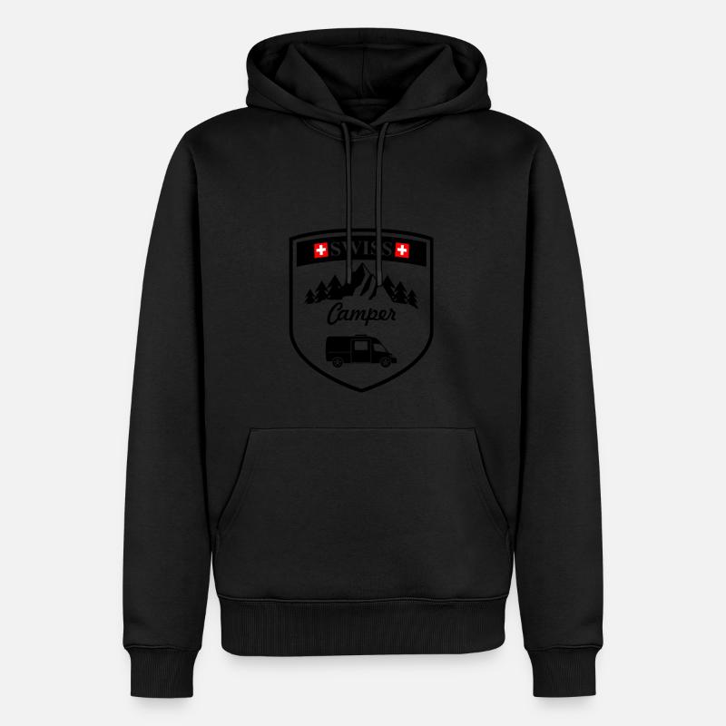 Schweizer Wohnmobil schwarz - Männer Premium Bio Hoodie - undefined