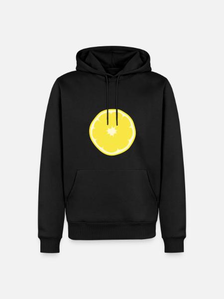 Lemon - Men’s Premium Organic Hoodie - black