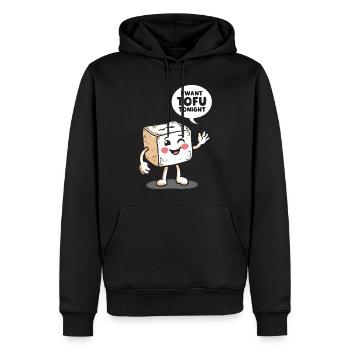 Tofu Lustiges - Männer Premium Bio Hoodie - Schwarz - Vorne - Nico (187cm)