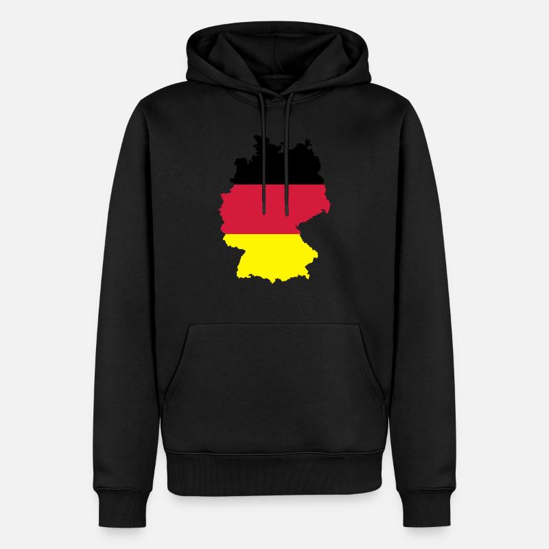 Deutschland - Männer Premium Bio Hoodie - Schwarz