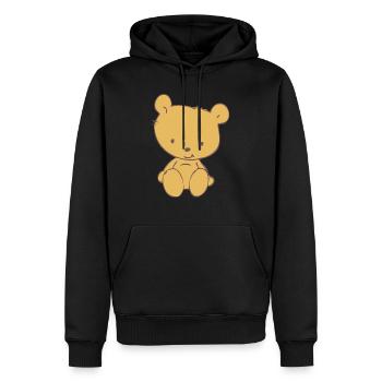 Toy Teddy Bear - Sweat à capuche Premium bio Homme - noir - Devant - Nico (187cm)