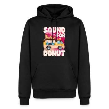 Sound For Donut - Sweat à capuche Premium bio Homme - noir - Devant - Nico (187cm)