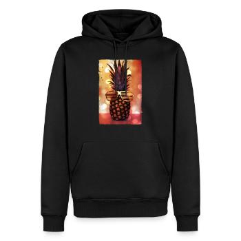 grill glass pineapple - grill brille ananas - Men’s Premium Organic Hoodie - black - Front - Nico (187cm)