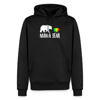 | Mama Bear LGBTQ | Fierté | Lesbienne | Gay| Mère| Maman| - Sweat à capuche Premium bio Homme - noir - Devant - Nico (187cm)