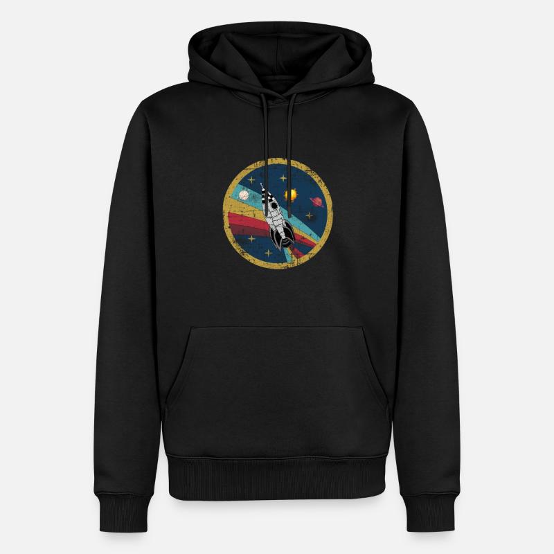 fusée - Sweat à capuche Premium bio Homme - noir