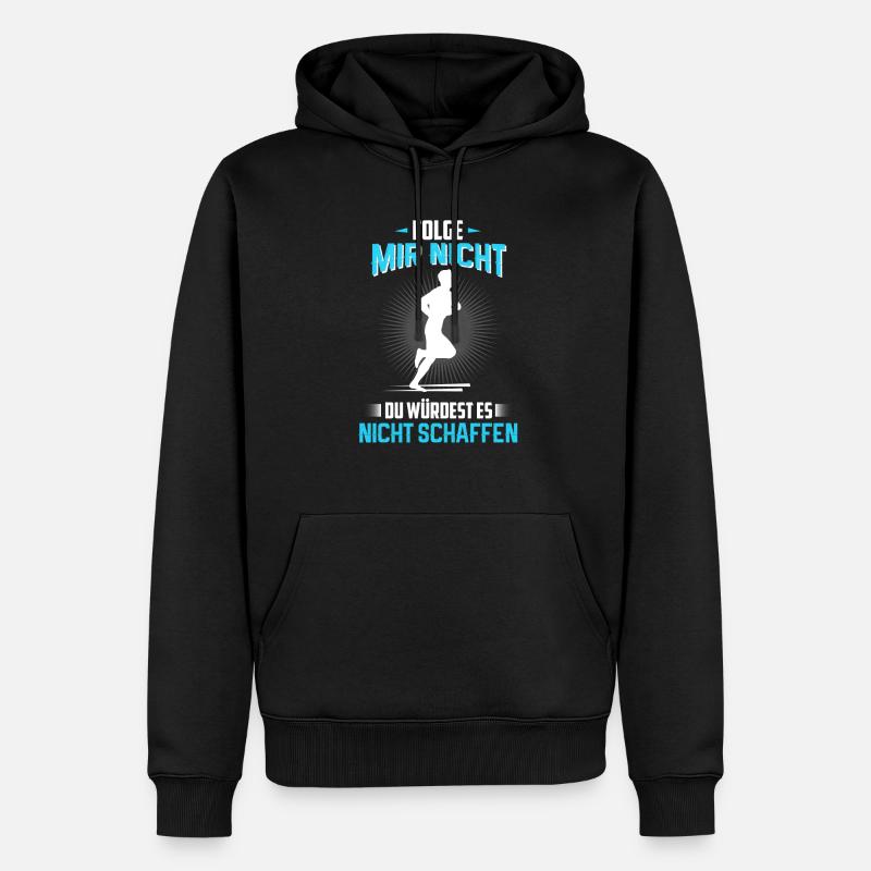 jogger - Männer Premium Bio Hoodie - Schwarz