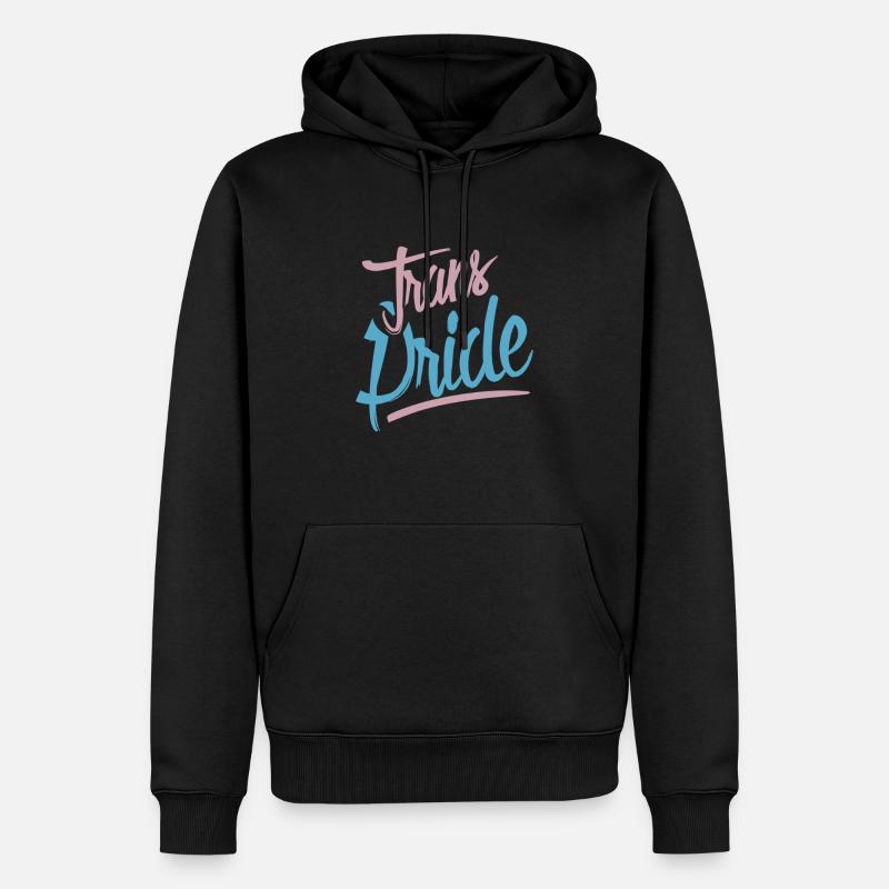 Trans Pride - Männer Premium Bio Hoodie - Schwarz